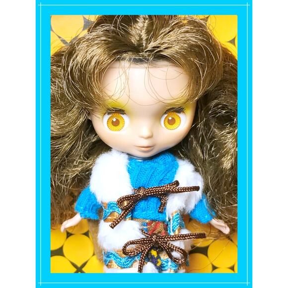 2003 Petite Blythe PBL-21 Aztec Arrival 4" Mini Fashion Doll Hasbro Japan VTG